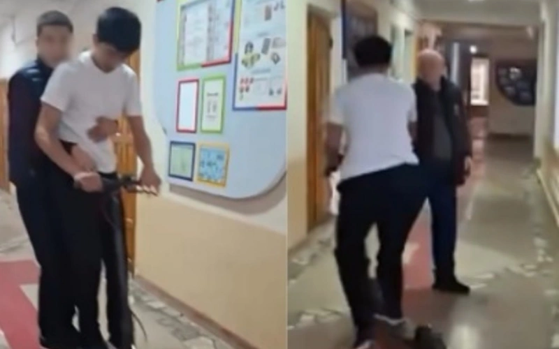 Самокат тепкен оқушы: желідегі тараған видео Қазақстанға қатысы жоқ