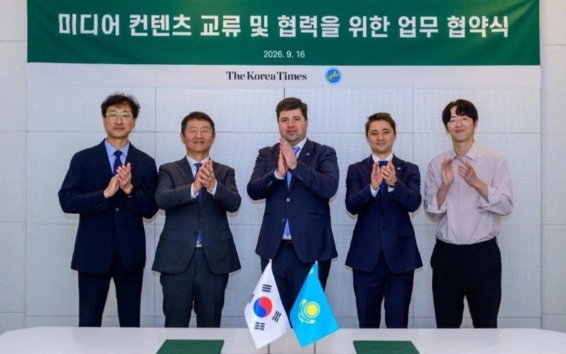 Президент Телерадиокешені мен ағылшын тіліндегі ең көне The Korea Times басылымы медиасеріктестікті дамытуға уағдаласты