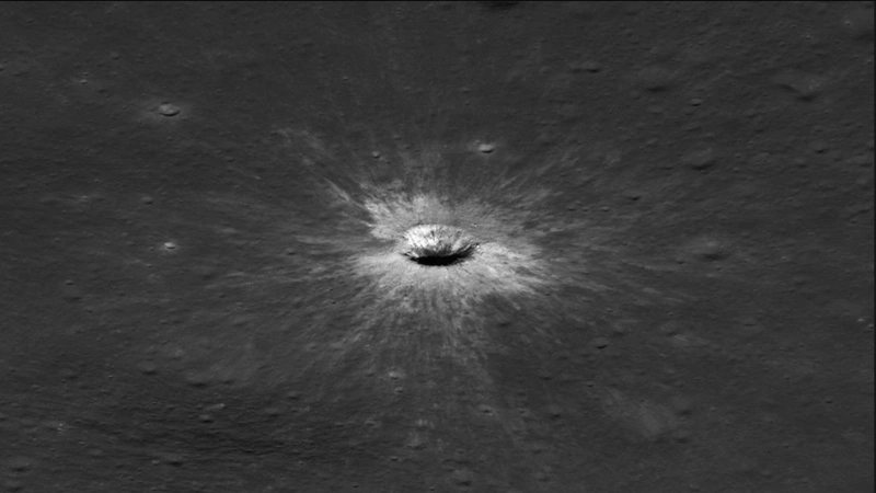 NASA discovers largest newly formed crater in solar system