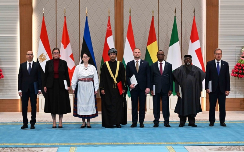 Kassym-Jomart Tokayev receives credentials from ambassadors of eight countries Kassym-Jomart Tokayev receives credentials from ambassadors of eight countries
