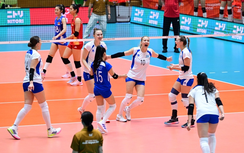 Kazakhstan women&rsquo;s volleyball team storms into Asian Games quarterfinals