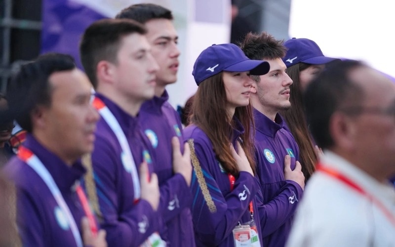 Kazakhstan’s National Flag raised at 2026 Asian Games Kazakhstan’s National Flag raised at 2026 Asian Games