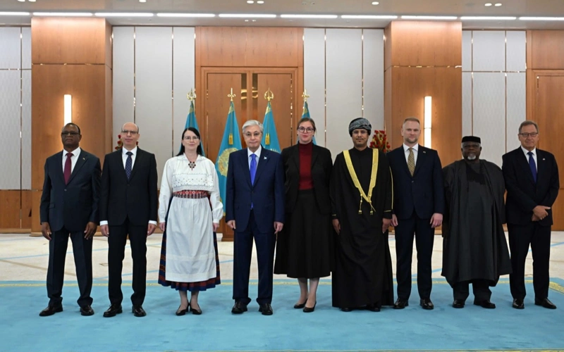 Kassym-Jomart Tokayev receives credentials from ambassadors of eight countries