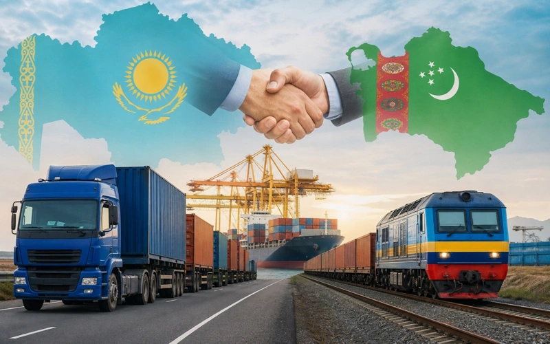 Қазақстан мен Түрікменстан арасында жүк тасымалы жеңілдеуі мүмкін