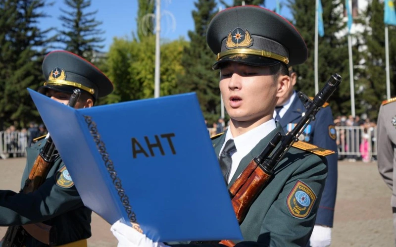 Будущие спасатели приняли присягу в Кокшетау