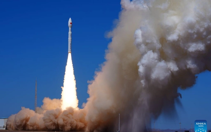 China launches nine satellites