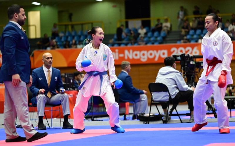 Kazakhstani karateka Bella Samasheva takes bronze at Asian Games