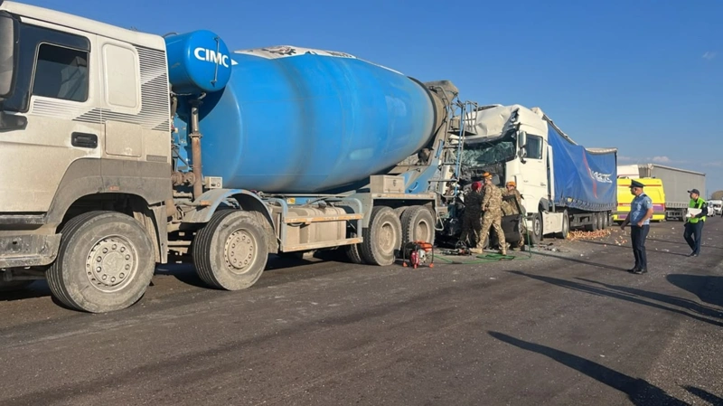Водитель погиб в ДТП с тремя автомобилями в Костанайской области