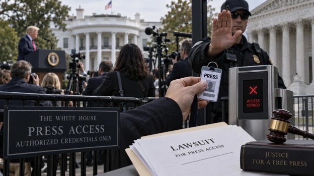 Three U.S. news outlets sue Trump administration over White House ban