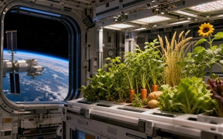 China grows 14 plant species aboard space station