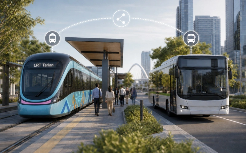 LRT көлік жүйесі автобус маршруттарымен интеграцияланады