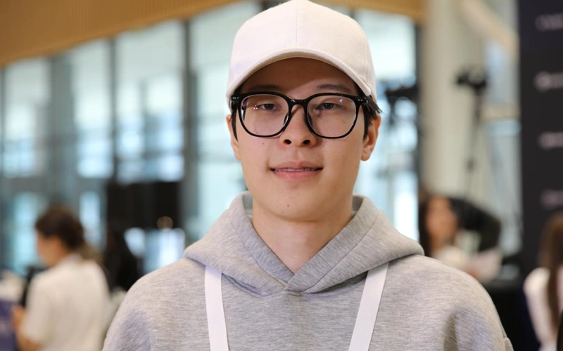 Aybek Kazbekuly, a 20-year-old third-year student at Astana IT University