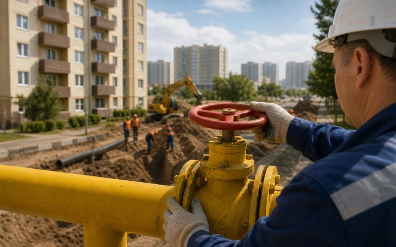 Жителей Шымкента предупредили о временном отключении газа