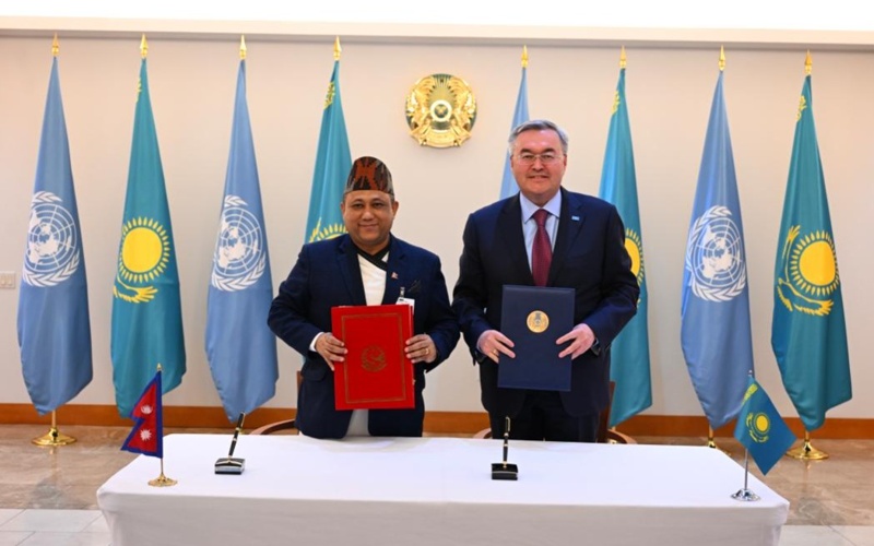 Kazakhstan, Nepal sign limited visa-exemption agreement Kazakhstan, Nepal sign limited visa-exemption agreement