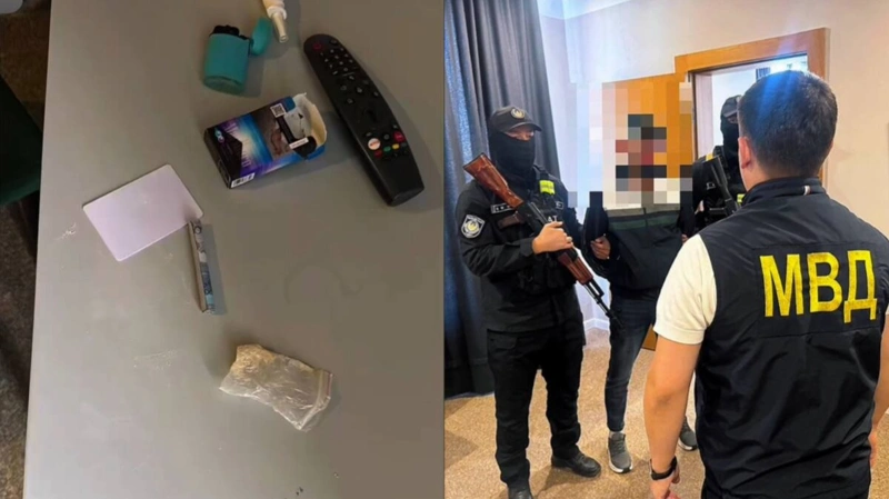 Тамаду из Астаны задержали в Шымкенте: в гостиничном номере обнаружили наркотики