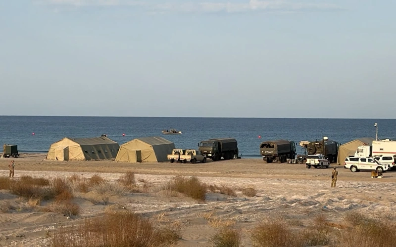 Поиски двух военнослужащих продолжаются в акватории Каспийского моря 