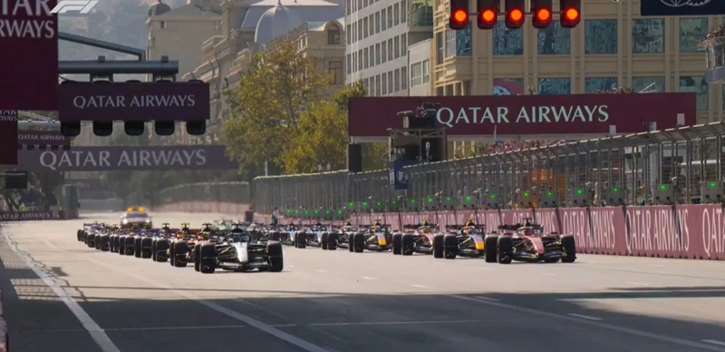 Formula 1, Azerbaijan GP, George Russell, Baku, Max Verstappen, F1, racing, cars