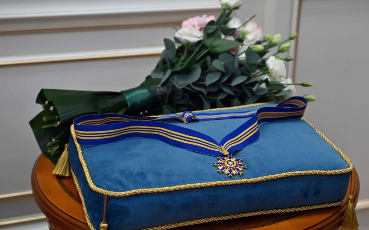 Президент Елена Рыбакинаны III дәрежелі &laquo;Барыс&raquo; орденімен марапаттады