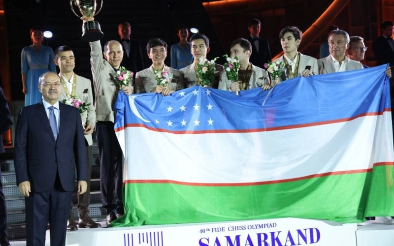 Uzbekistan crowned Chess Olympiad champion on home soil