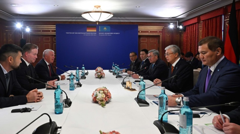 President Tokayev, Wilo Group CEO eye expansion in Kazakhstan at Berlin talks President Tokayev, Wilo Group CEO eye expansion in Kazakhstan at Berlin talks
