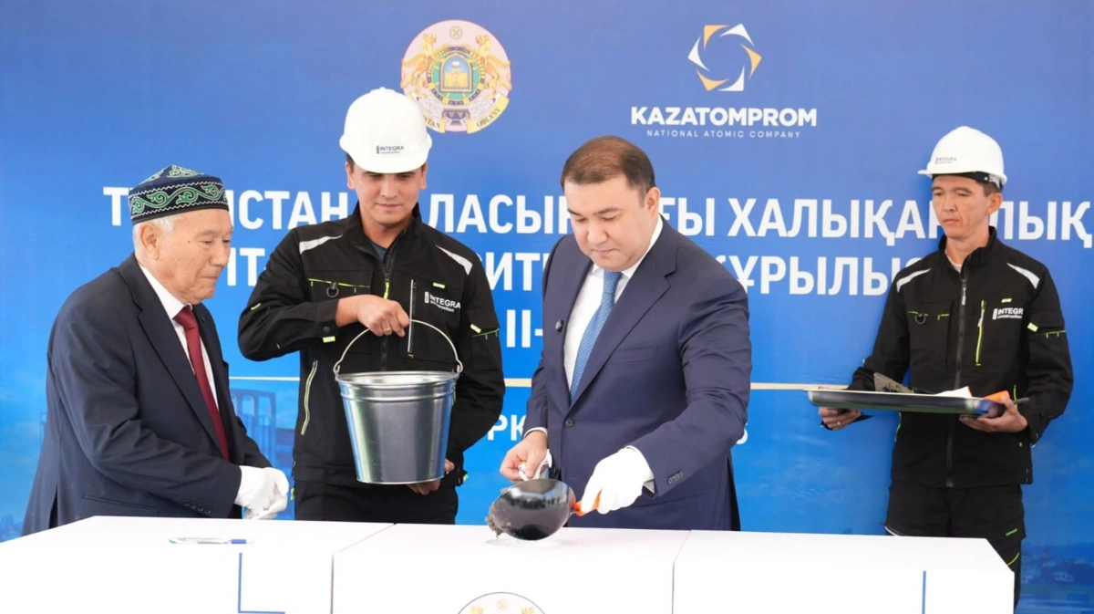 Строительство нового учебного корпуса университета Woosong Kazakhstan начали в Туркестане