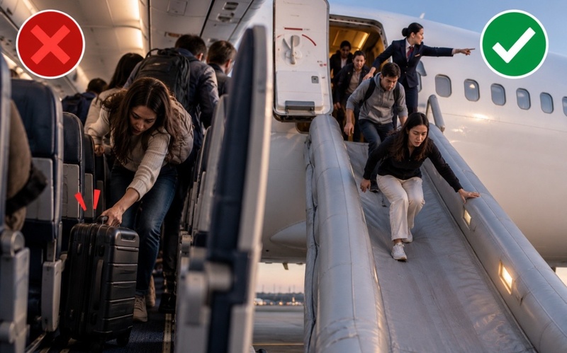 How to stay safe during an attack on a plane Flight emergency