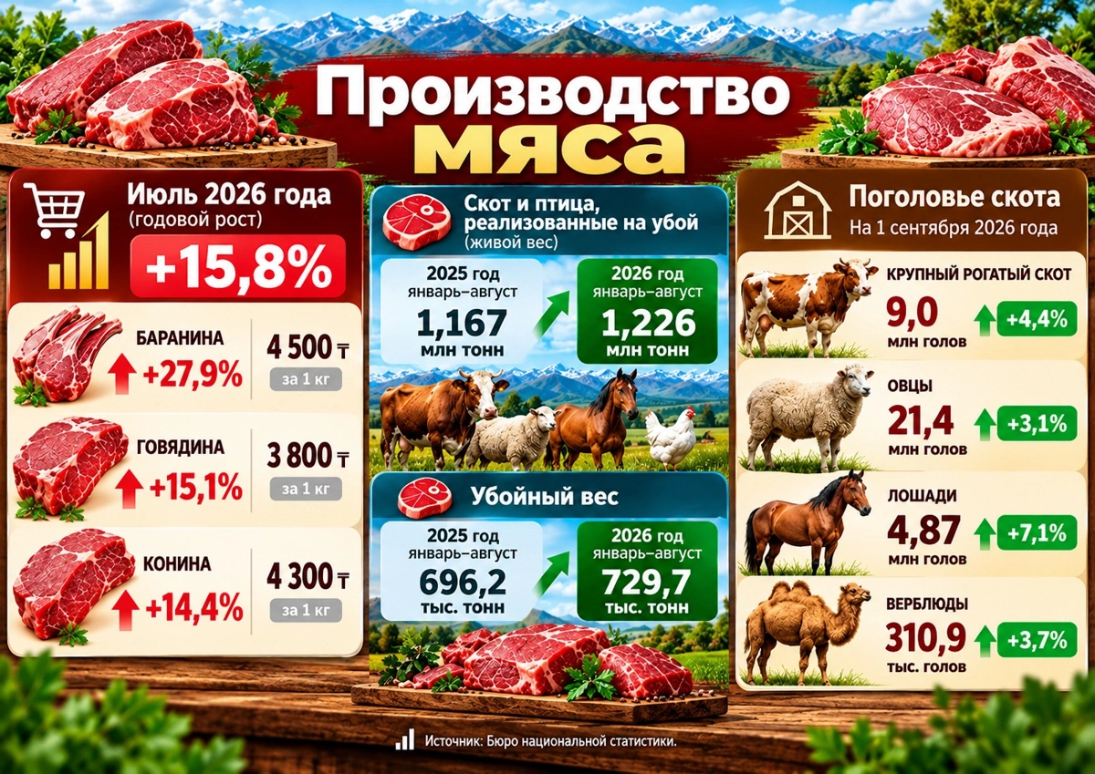 От пастбища до прилавка: сколько зарабатывают животноводы в Казахстане