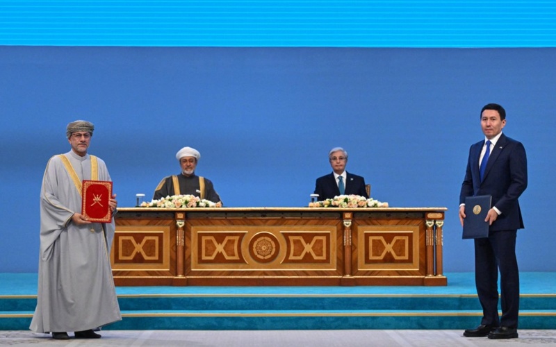 Kazakhstan and Oman sign eight agreements after talks