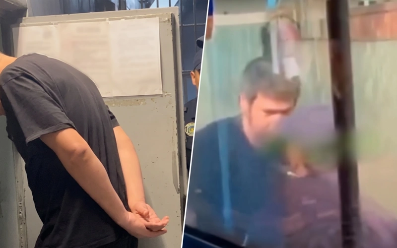 Мужчина с ножом устроил дебош в автобусе Алматы