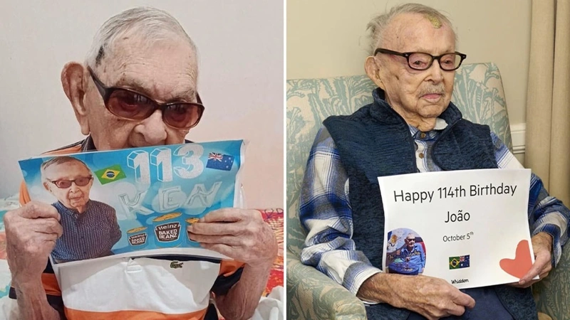 World’s two oldest men, João Marinho Neto, Ken Weeks
