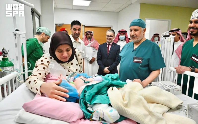 Saudi medical team begins 10-hour separation surgery for Moroccan twins Saudi medical team begins 10-hour separation surgery for Moroccan twins