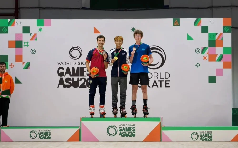 Kazakhstan’s Anvar Akylbekov wins historic bronze at World Skate Games 2026