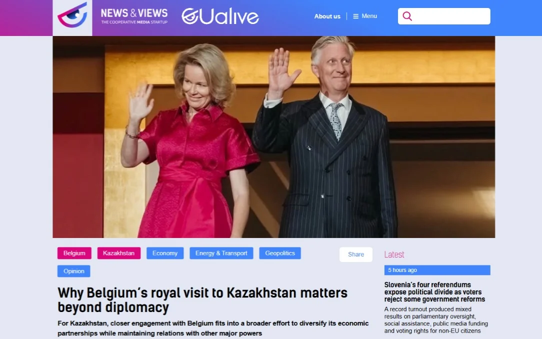 Belgian royal state visit, Kazakhstan, Belgium