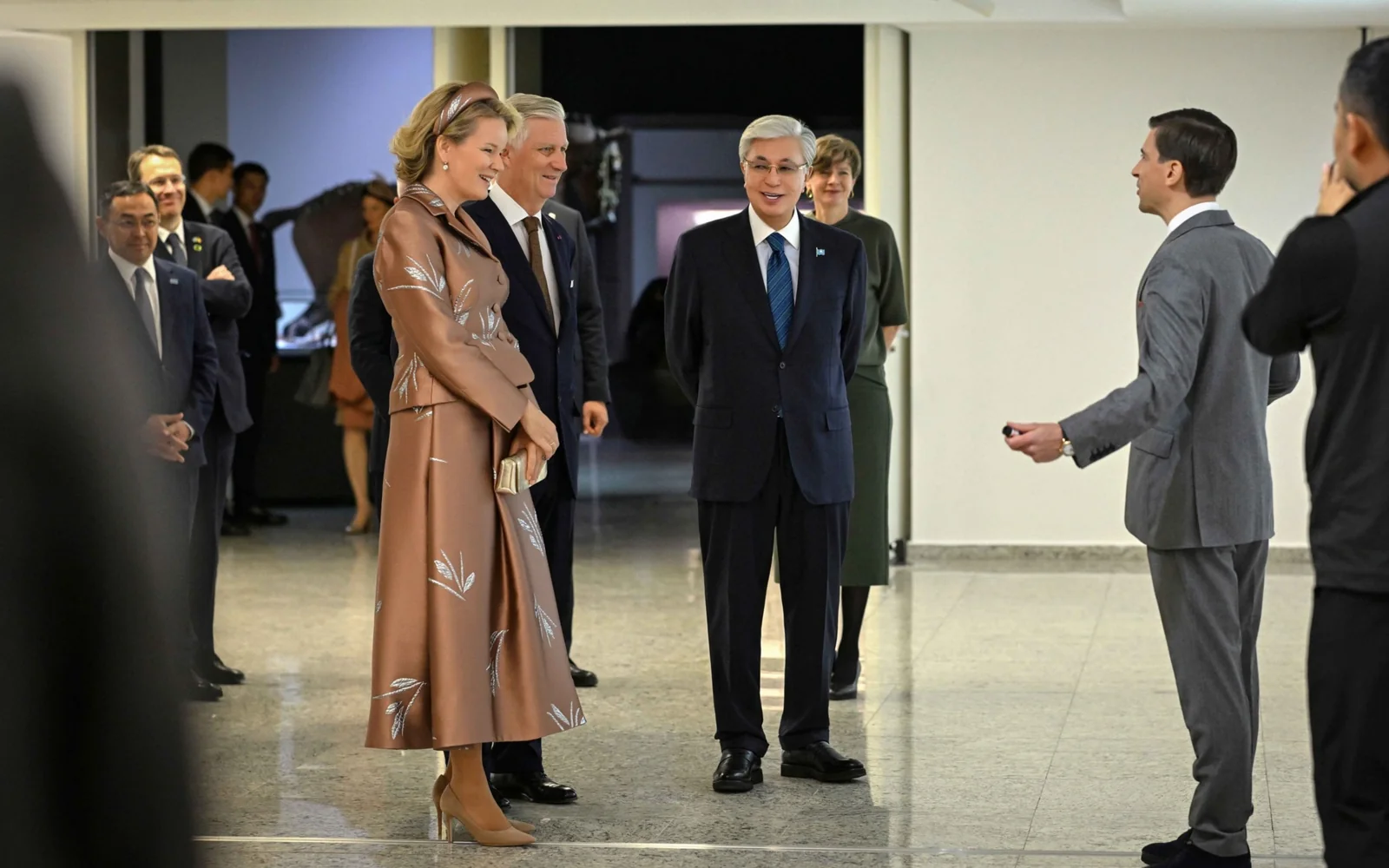 Қазақстан Президенті Бельгиялықтар Королімен және Патшайымымен бірге Ұлттық музейге барды