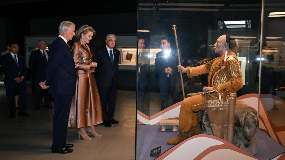 Kassym-Jomart Tokayev and Belgian royal couple visit National Museum in Astana