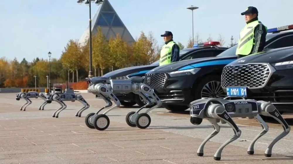 robot dogs in Astana