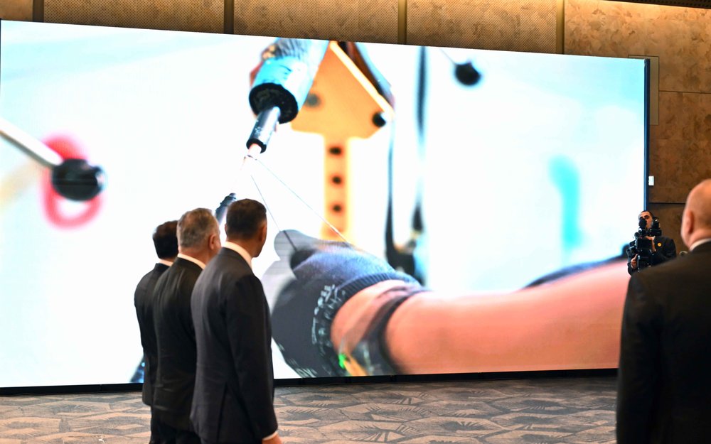 Tokayev, Aliyev launch Trans-Caspian fiber-optic line