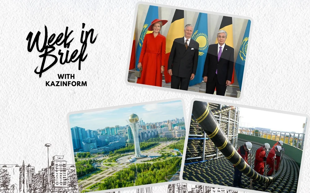 Week in Brief, Belgian royal visit, Caspian link, Kazakhstan, Belgium, Astana, Middle Corridor, Trans-Caspian Fiber-Optic Cable line