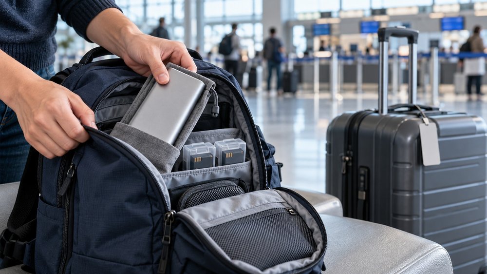 How to pack your hand luggage, travel, bag, tourism, luggage, hand luggage, powerbank, batteries, aviation, passenger, baggage