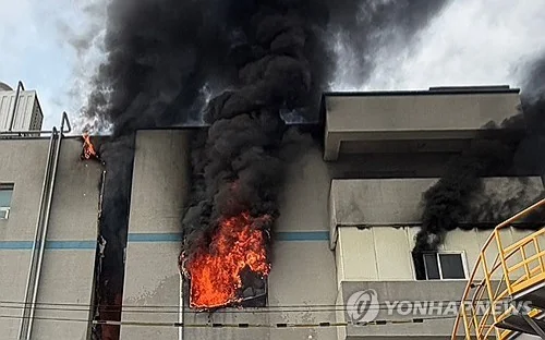Firefighter suffers cardiac arrest, 6 others injured in factory blaze near Seoul