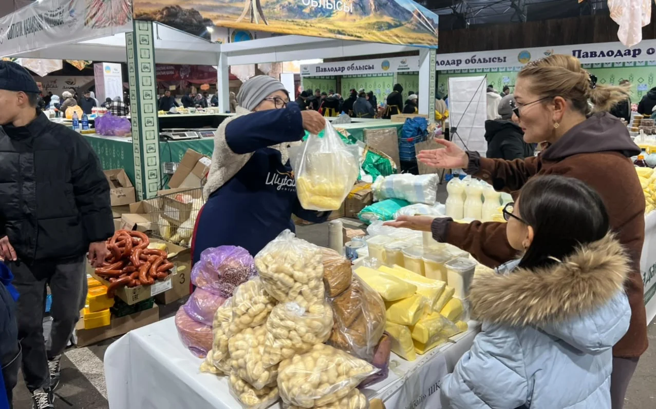 Кумыс, мясо и местные бренды: продукцию области Ұлытау представили в столице