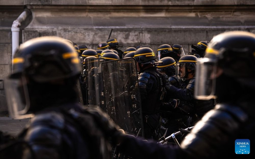 Around 550,000 join protests across France, nearly 400 arrested