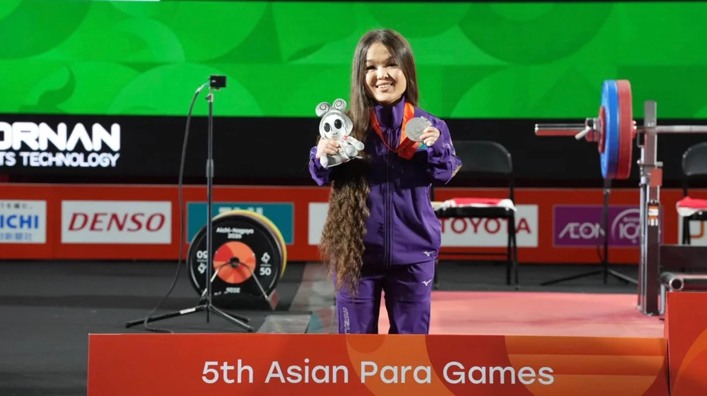 Kazakhstan secures silver in para powerlifting at Asian Para Games