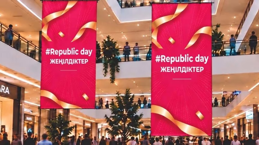 Елімізде Республика күніне орай дүкендерде 50%-ға дейін жеңілдік болады
