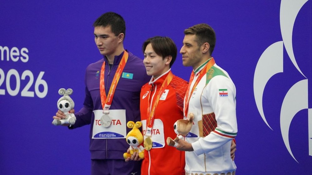 Kazakhstan claims swimming silver at Asian Para Games