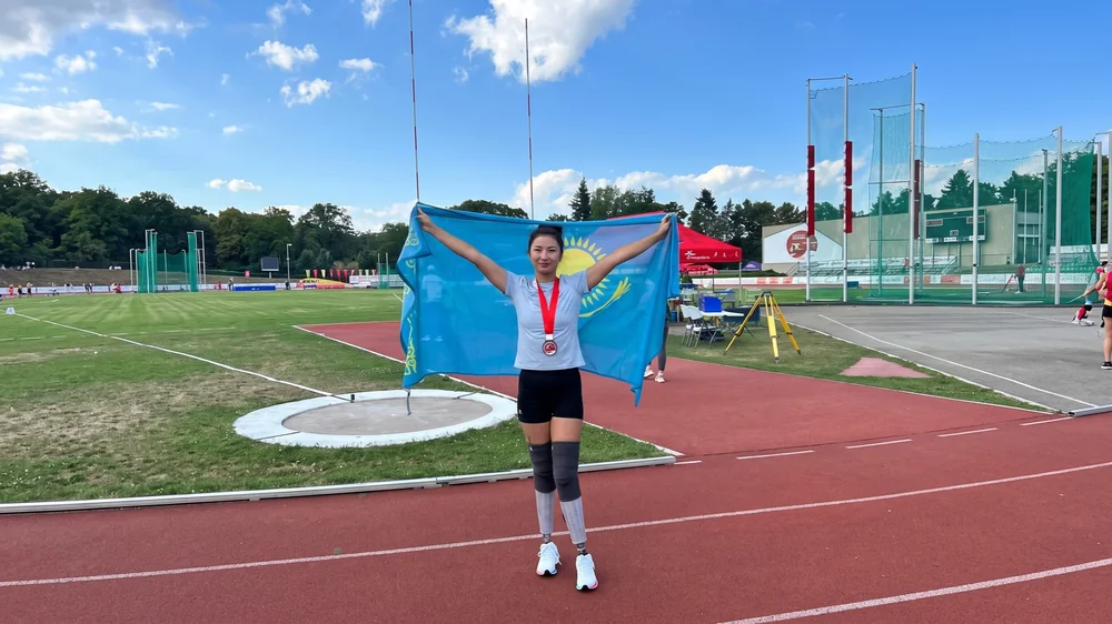 Kazakhstani para athlete Aisulu Suleimenova runs to women’s 100m Asian record 