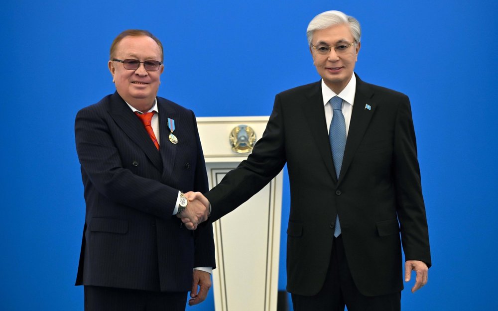 Altynbek Korazbayev and Kassym-Jomart Tokayev