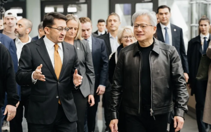Визит главы NVIDIA в Казахстан привлек внимание мировых СМИ
