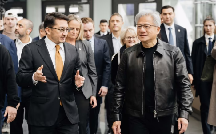 Визит главы NVIDIA в Казахстан привлек внимание мировых СМИ