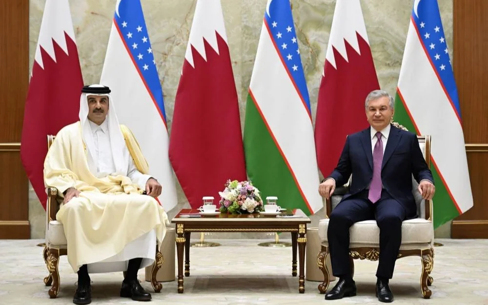 Uzbek President, Amir of Qatar hold talks in Tashkent